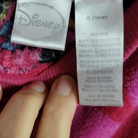 Disney PJ Fuzzy Pants XL Pink Minnie Mouse - Picture 4 of 6